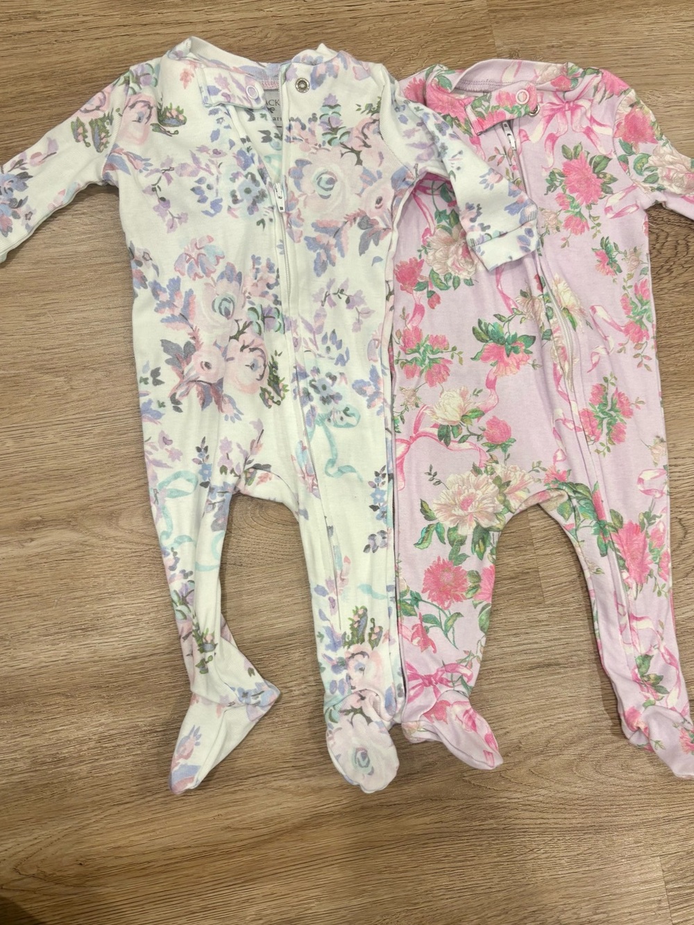 LoveShackFancy x Pottery Barn Kids Girls Floral Baby Pajama Bundle 0-3M 🌸